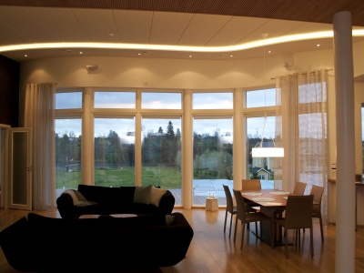 Olohuoneen valaistus